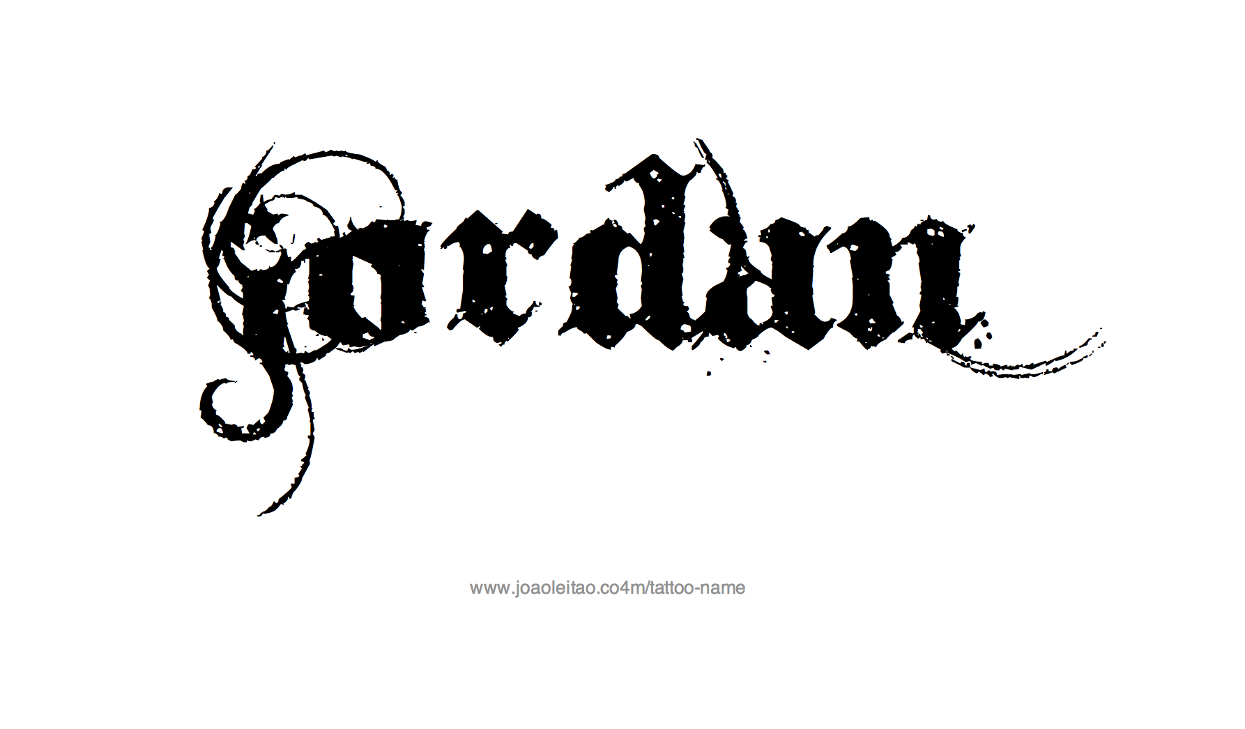 Jordan Name Tattoo Designs